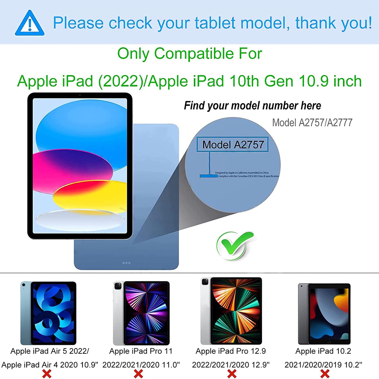For iPad 10.9 (2022) Shockproof TPU Tablet Case Reinforced Corners Transparent Protection Cover with Pen Slot For iPad 10.9 (2022) Shockproof TPU Tablet Case Reinforced Corners Transparent Protection Cover with Pen Slot